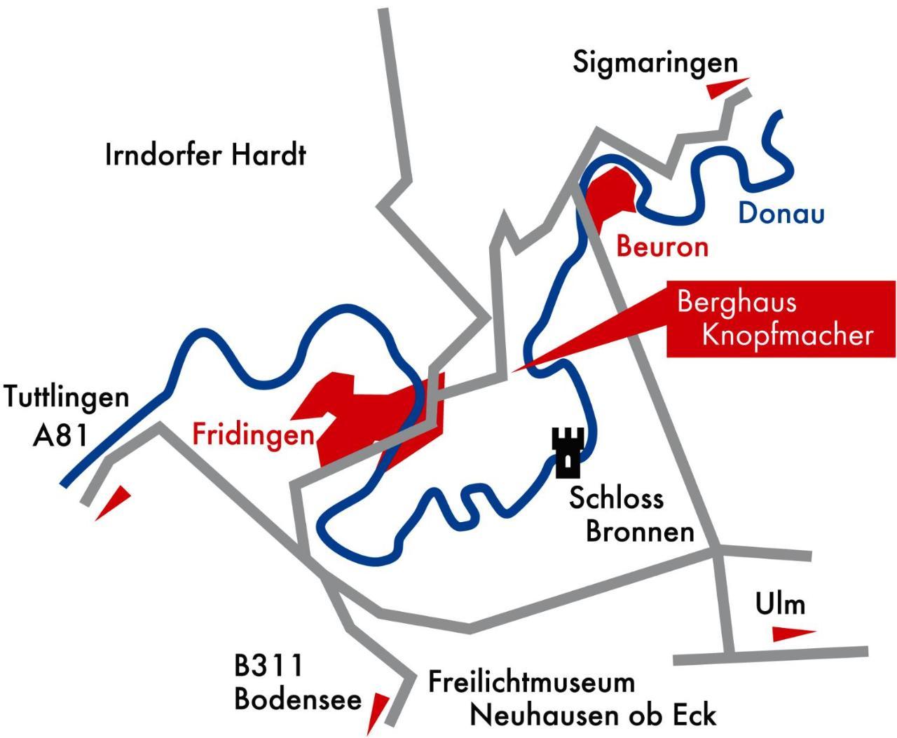 Berghaus Knopfmacher Fridingen an der Donau Εξωτερικό φωτογραφία